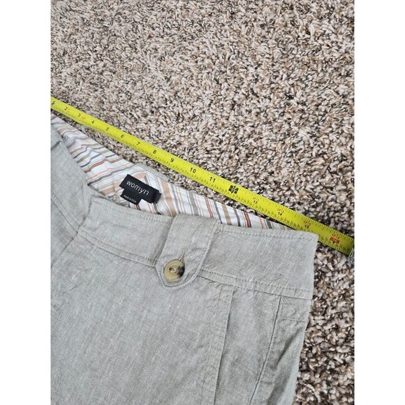 Womyn Size 10 Linen Blend Trousers Casual & Comfortable Classic Essentials - Picture 4 of 7